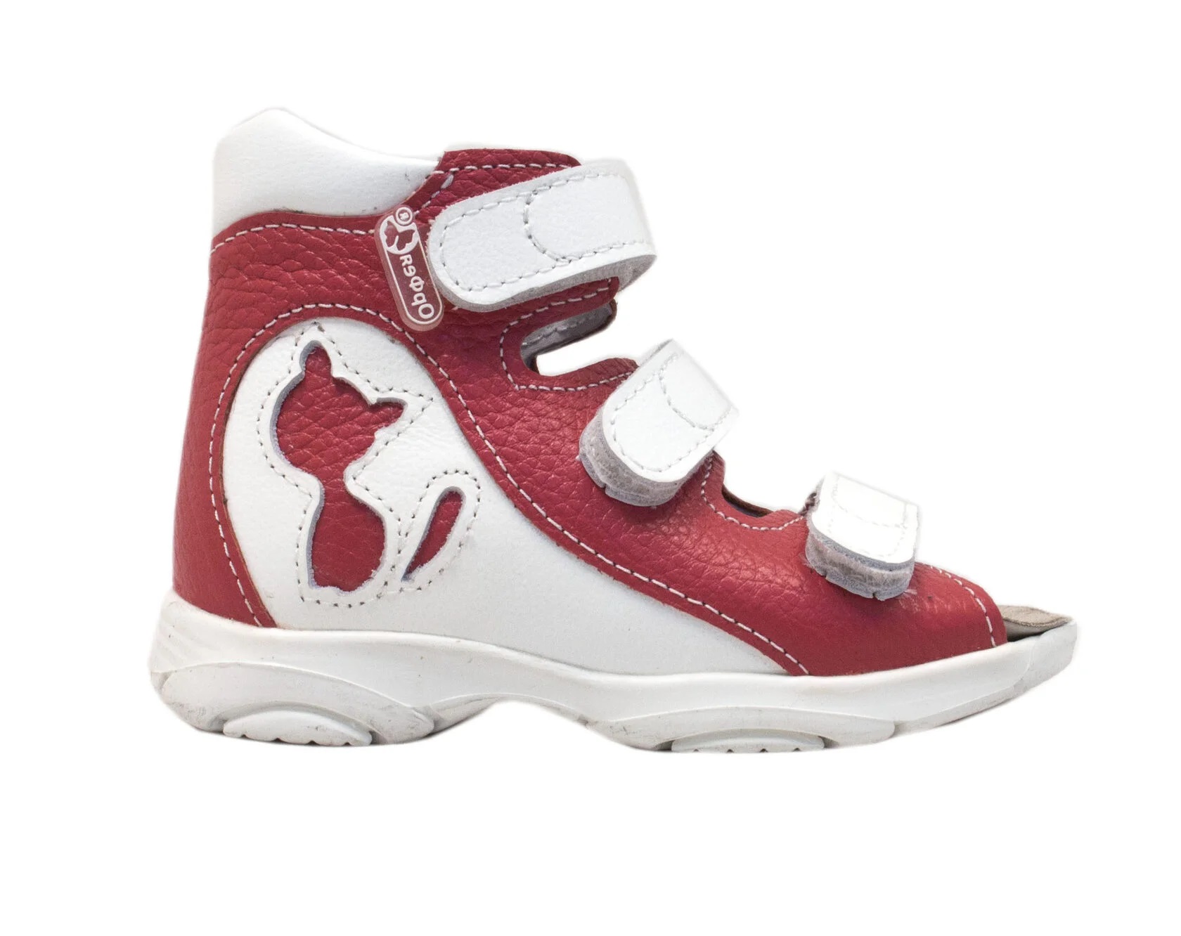 Сандалии ортопедические детские с открытым носом Орфея Б2-173-113-019-1 кожаные с 3D стелькой фото 1