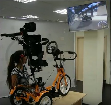 велосипед «Ангел-Соло» с игровой приставкой велосипед «Ангел-Соло» с игровой приставкой