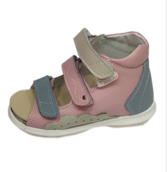 Сандалии с открытым носом Б2-155-103-227-1 цвет розовый/синий фото 1