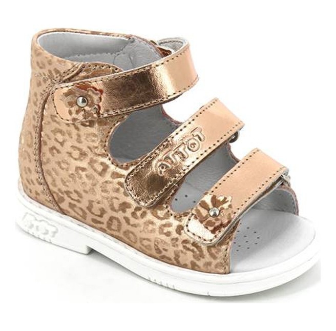 Босоножки  детские открытый нос, цв.медь 050/2-КП-575,545 фото 1