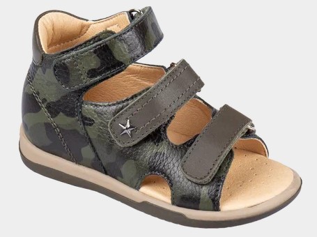 Сандалии ортопедические  с открытым носом цв.зеленый камуфляж TW-138-44 фото 1