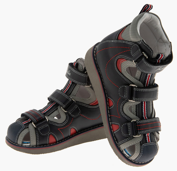 Сандалии ортопедические закрытый нос на мальчика 15-338М фото 2