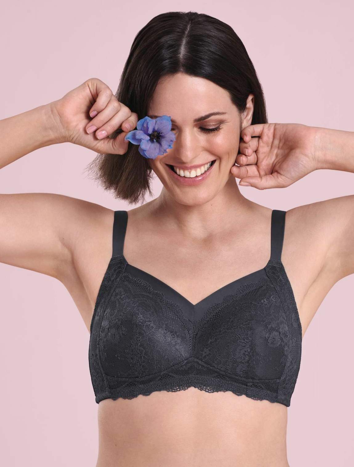 Бюстгальтер после мастэктомии для фиксации экзопротеза Anita Care Dalia 5751X 463/приглушенный синий фото 4