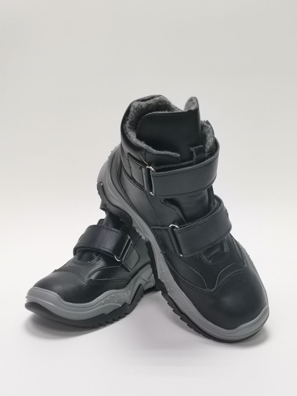 Ботинки демисезонные на байке цв.черный 3541-БП-W-131 фото 4