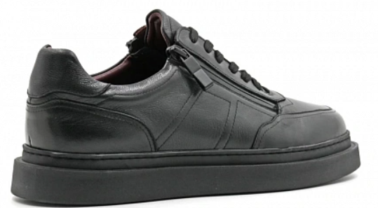 Полуботинки ортопедические мужские кожаные Ортомода KD13-328-07A черные фото 3