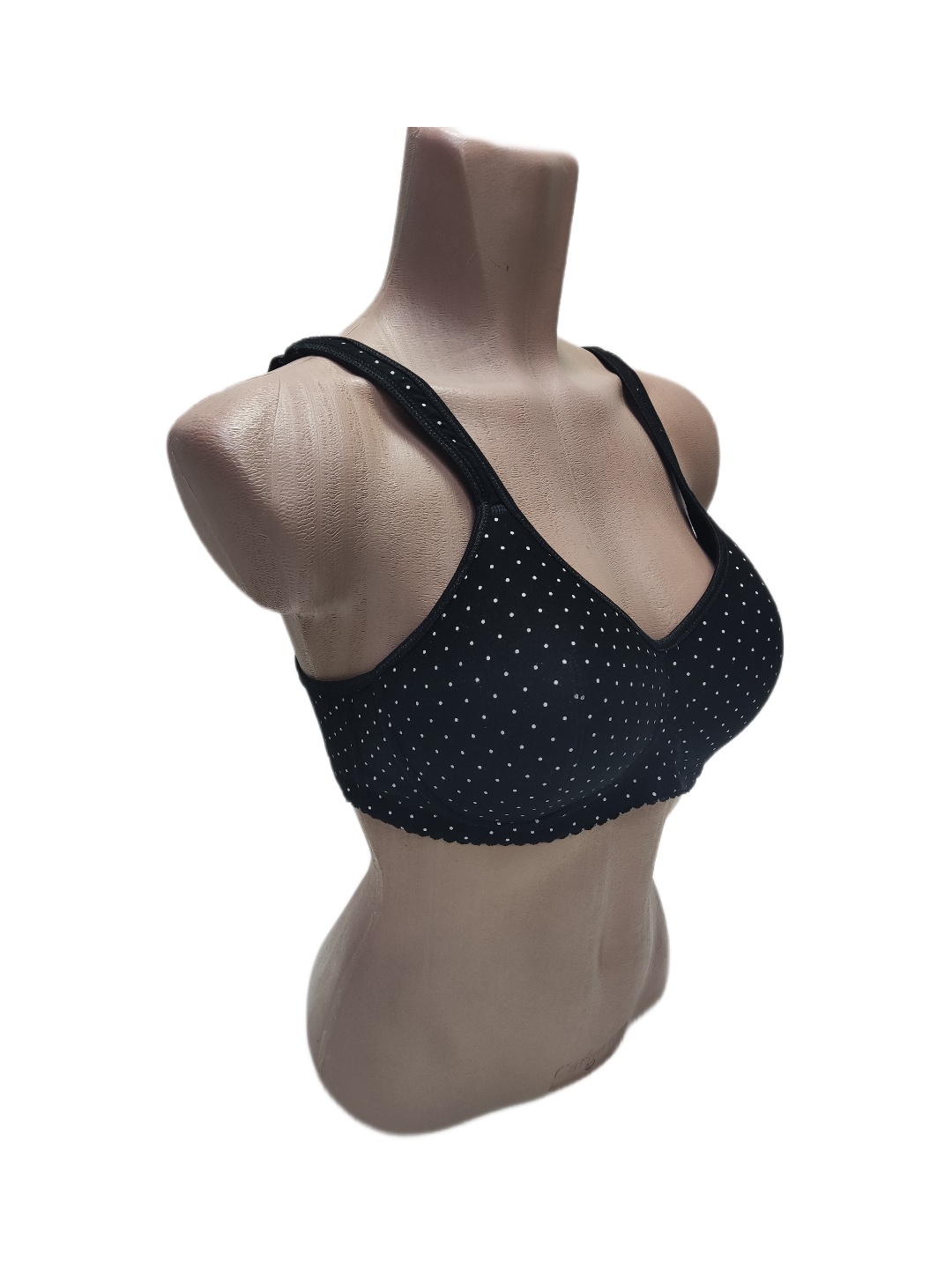 Бюстгальтер после мастэктомии Черный с белыми точками ЛФ0907-1 П01 фото 5