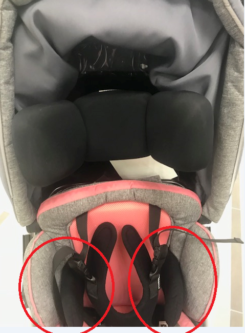 Боковые поддержки отводящиеся маленькие черные к коляске Кимба фото 1