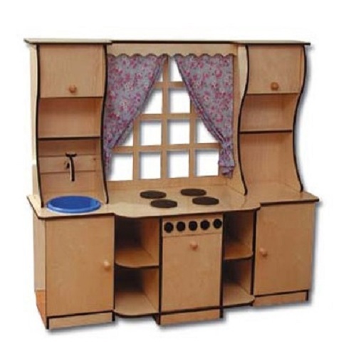 Кухонная стенка игровая большая 128*44*122 см фото 1