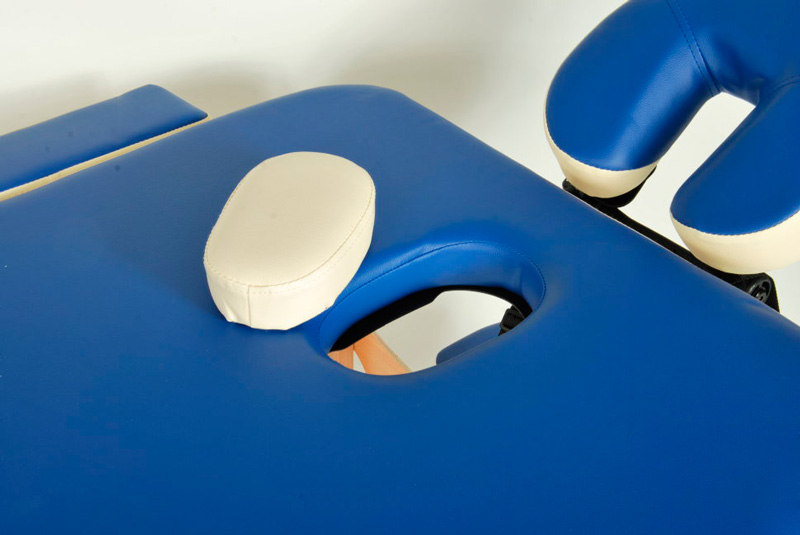 Массажный стол складной MED-MOS JF-AY01 3-х секционный, деревянная рама (двухцветный, размер 185*70) фото 3