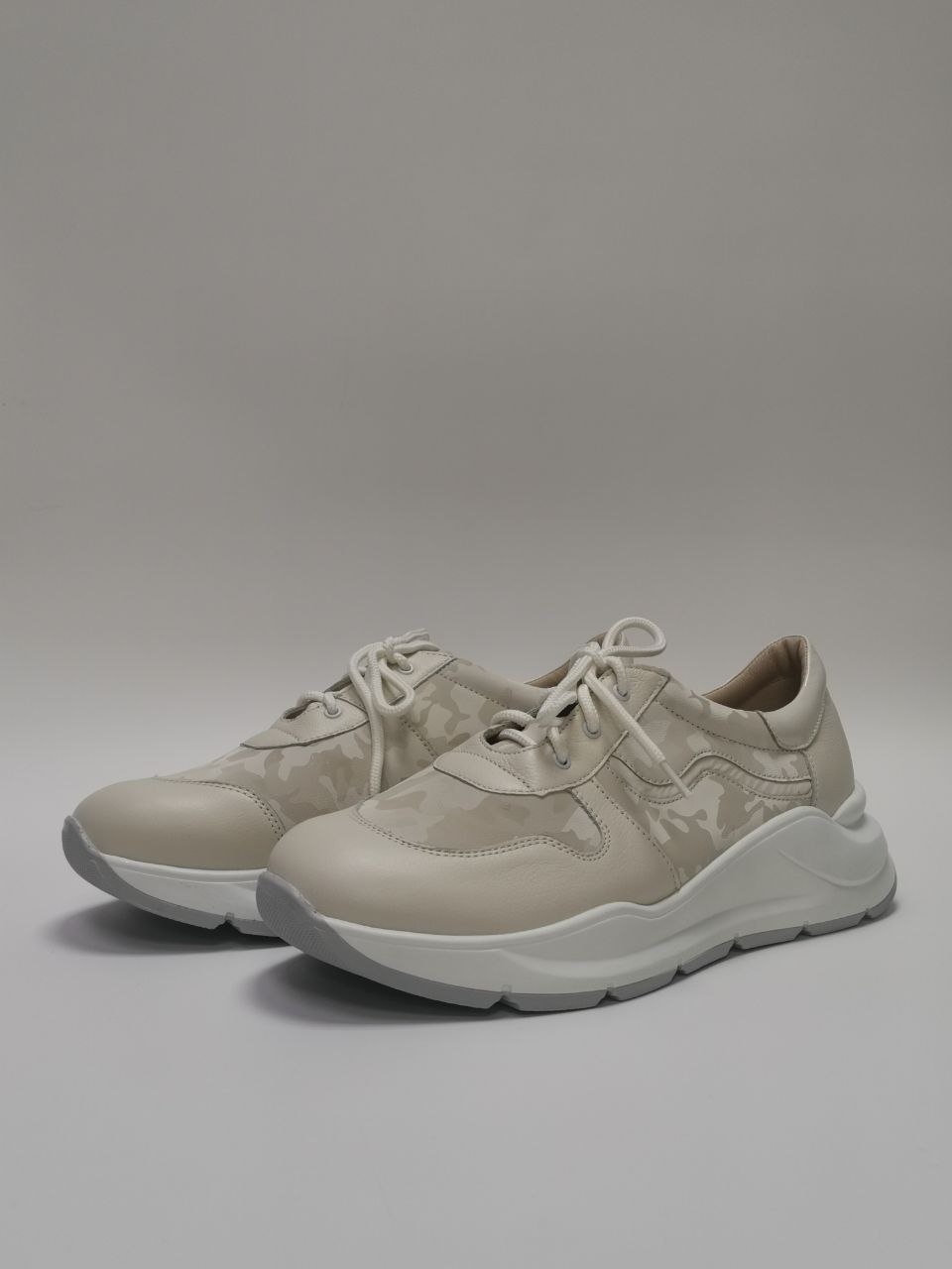 Кроссовки женские ортопедические малосложные Doctor Thomas DTD-400-9 цв.бежевый камуфляж фото 3